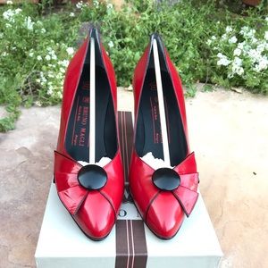 Red and black heel